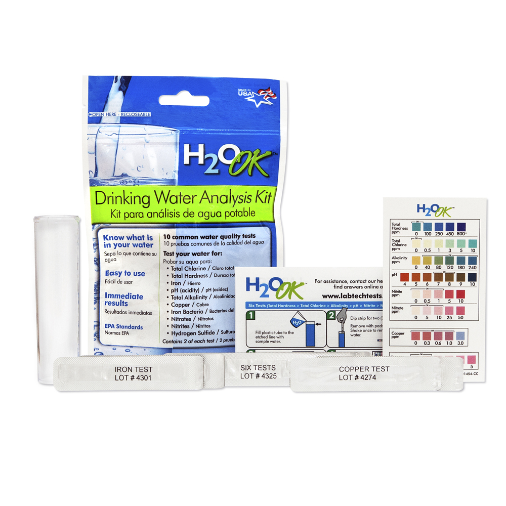 H2O OK™ Water Analysis Kit LabTech® Water Test Kit