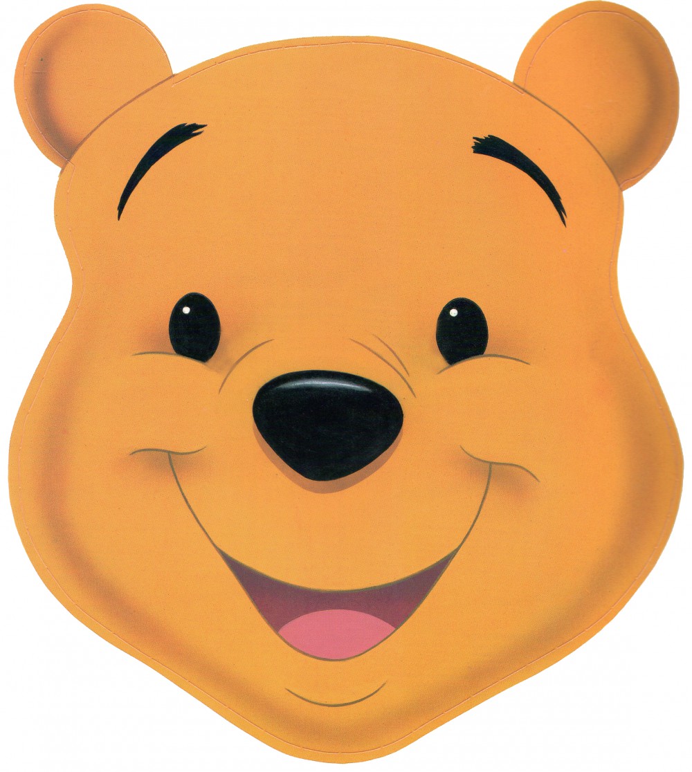 Downloadable Printable Pooh Mask