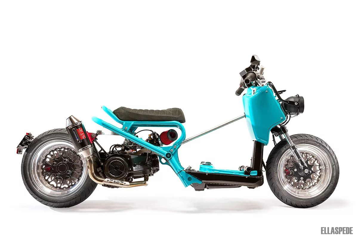 Honda Ruckus customizada la fusión perfecta entre minimalismo y