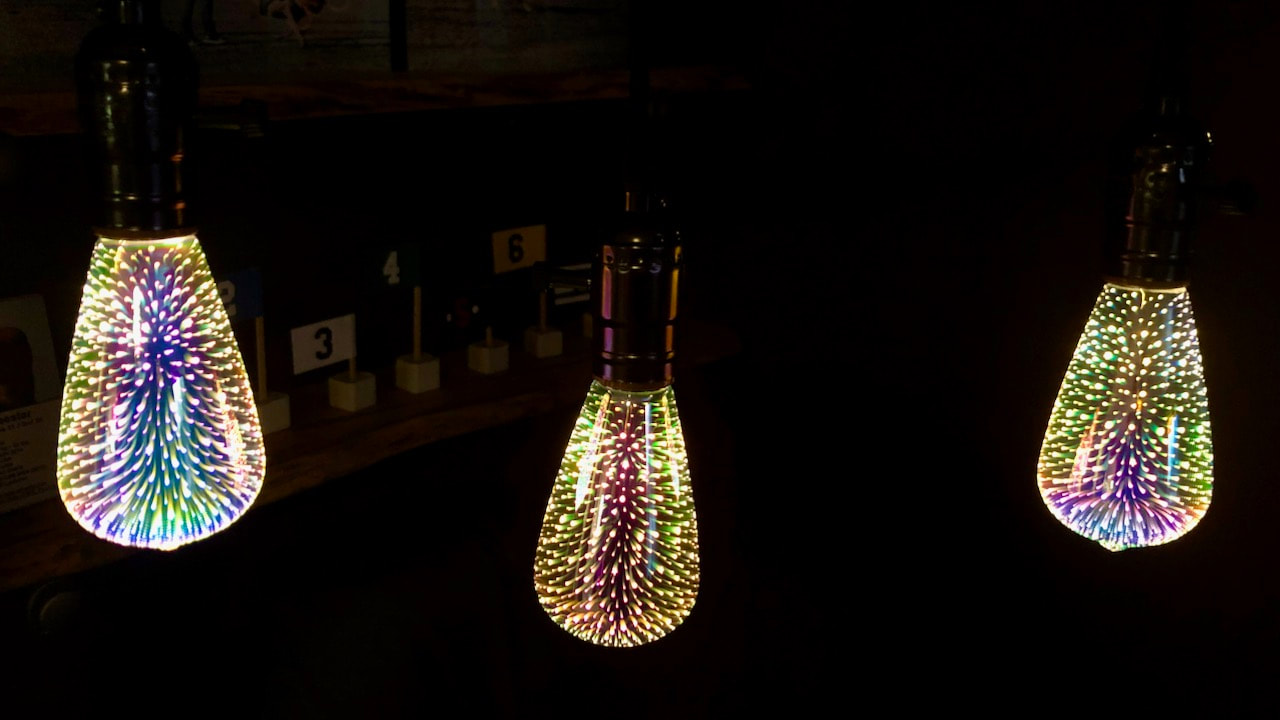 Feit Electric LED Infinity 3D Fireworks Effect Light Bulb Standing Lamp