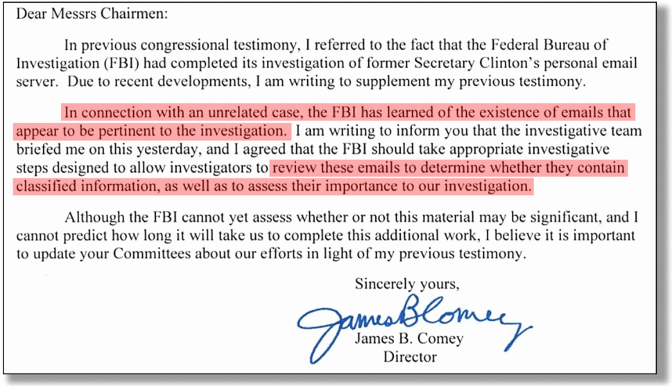It’s the Comey Letter Wot Won It Mother Jones