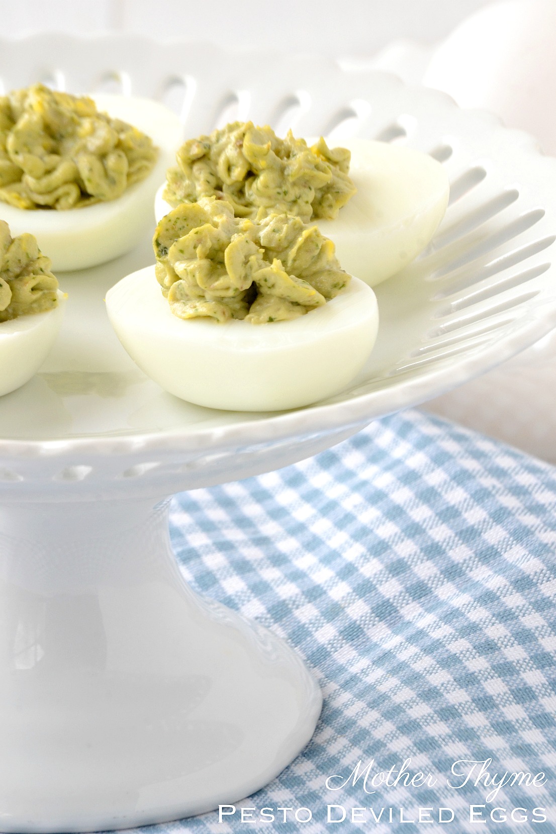 Pesto Deviled Eggs Mother Thyme