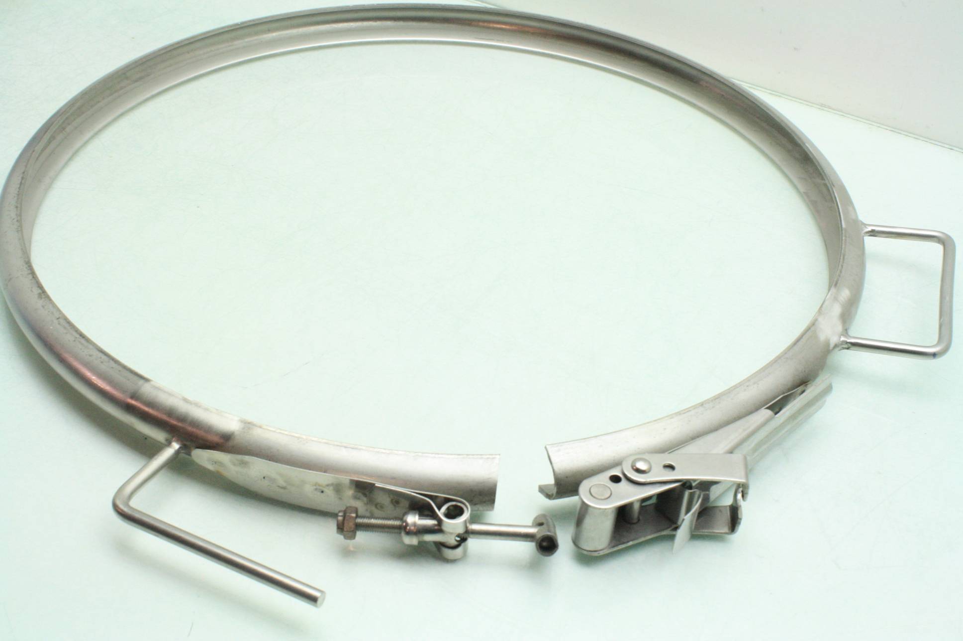 2 New Stainless Steel 13.2 Gallon Drum/Barrel Clamp Rings 645020 17