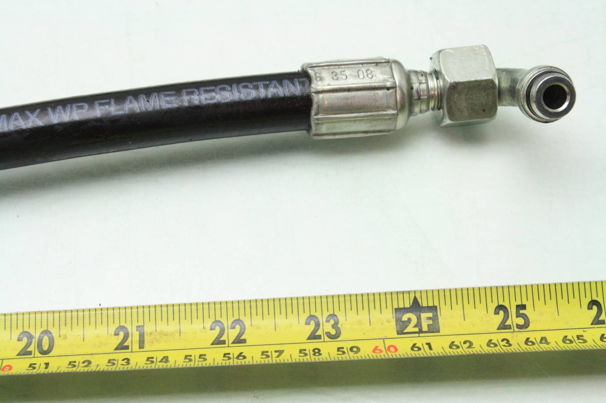 Five 3/8" Parker/Gates 24" Hydraulic Hoses 5000 PSI DKO Swivel Heavy