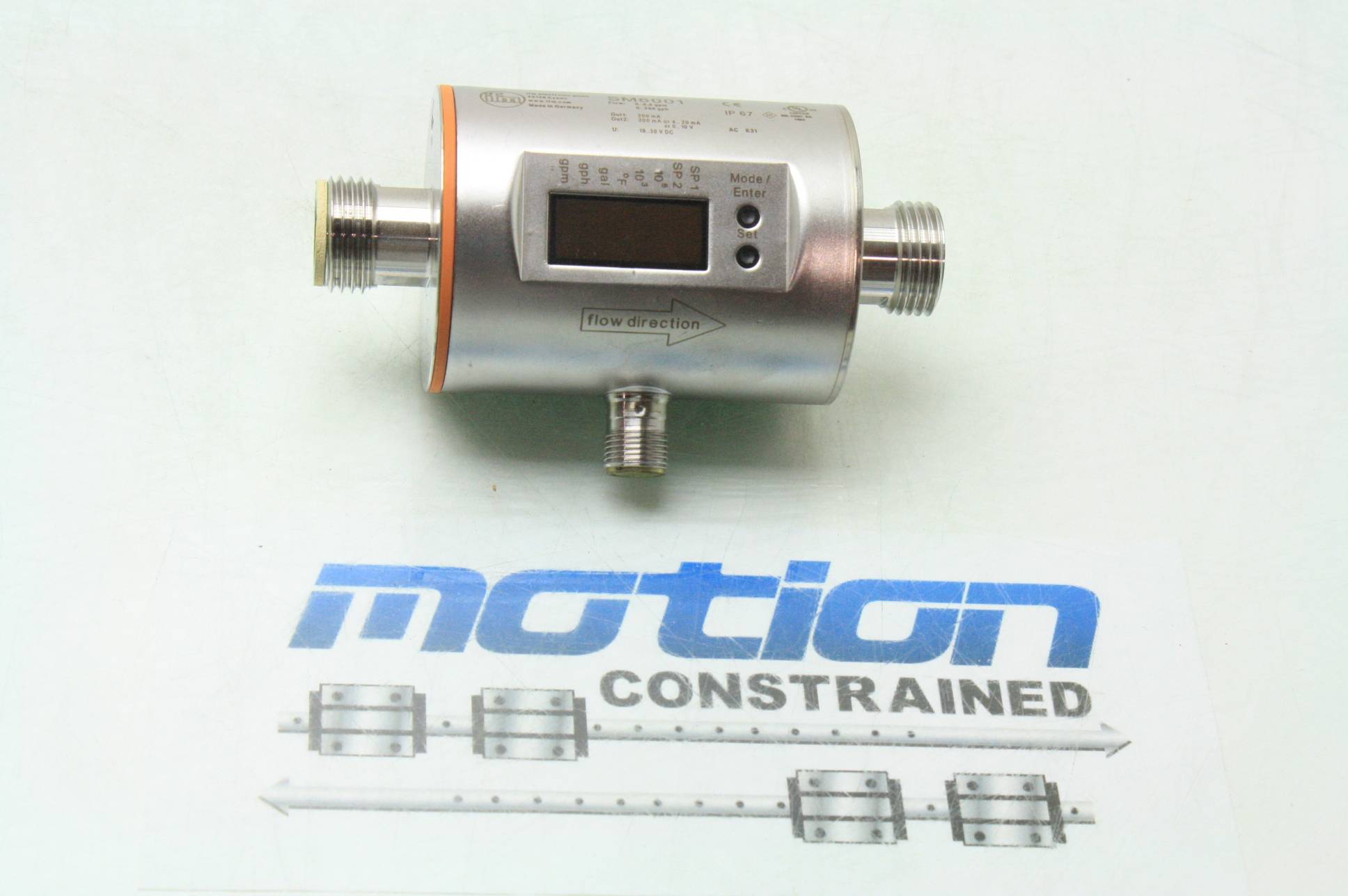 IFM SM6001 Inductive Flow Meter / 06.6 GPM Flow Rate 1/2" NPT