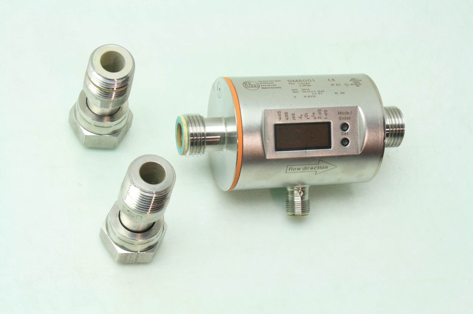IFM SM6001 Inductive Flow Meter / 06.6 GPM Flow Rate 1/2" NPT