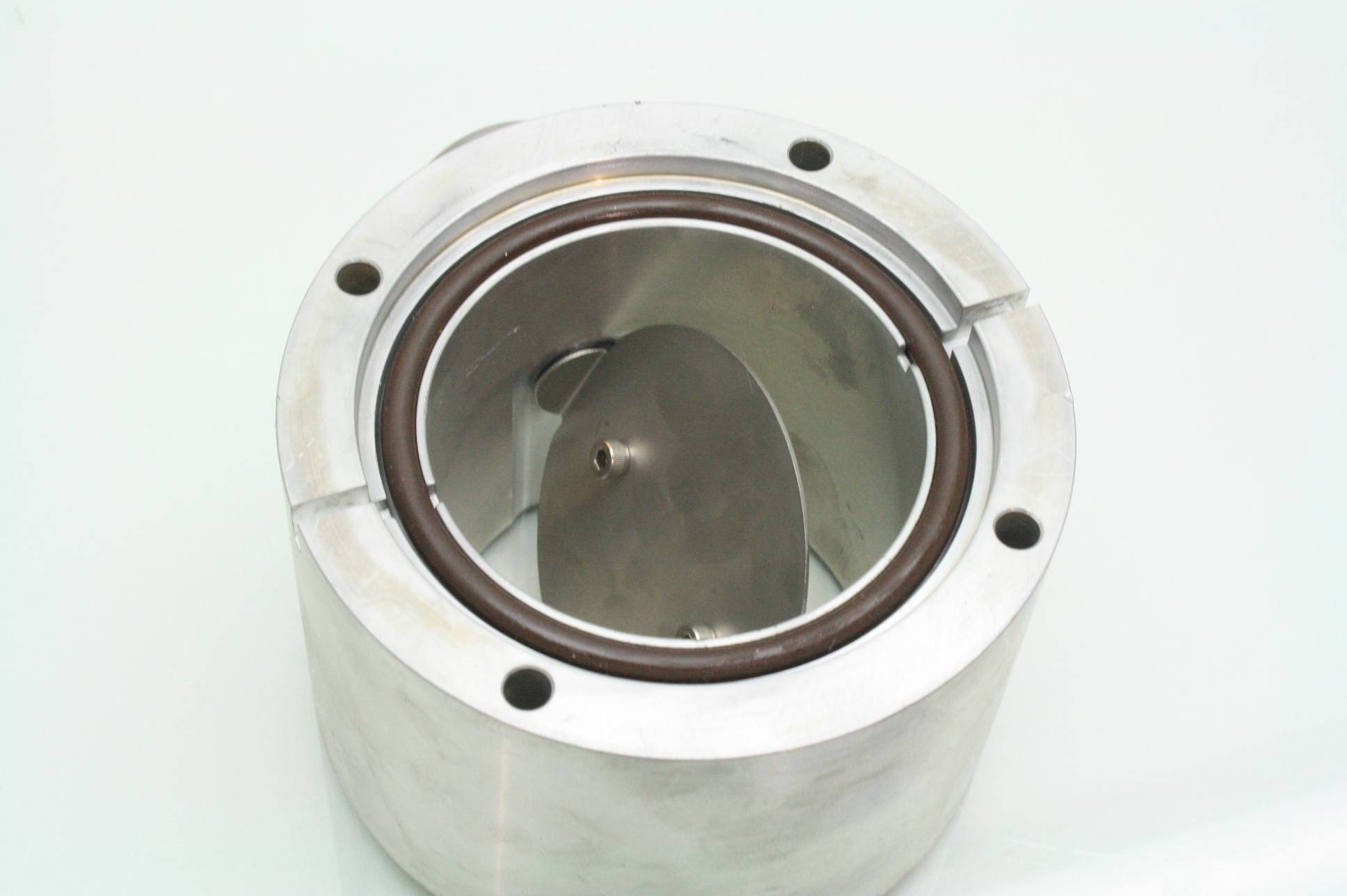 High Vacuum Manual Flow Control Damper / Butterfly Valve Aluminum