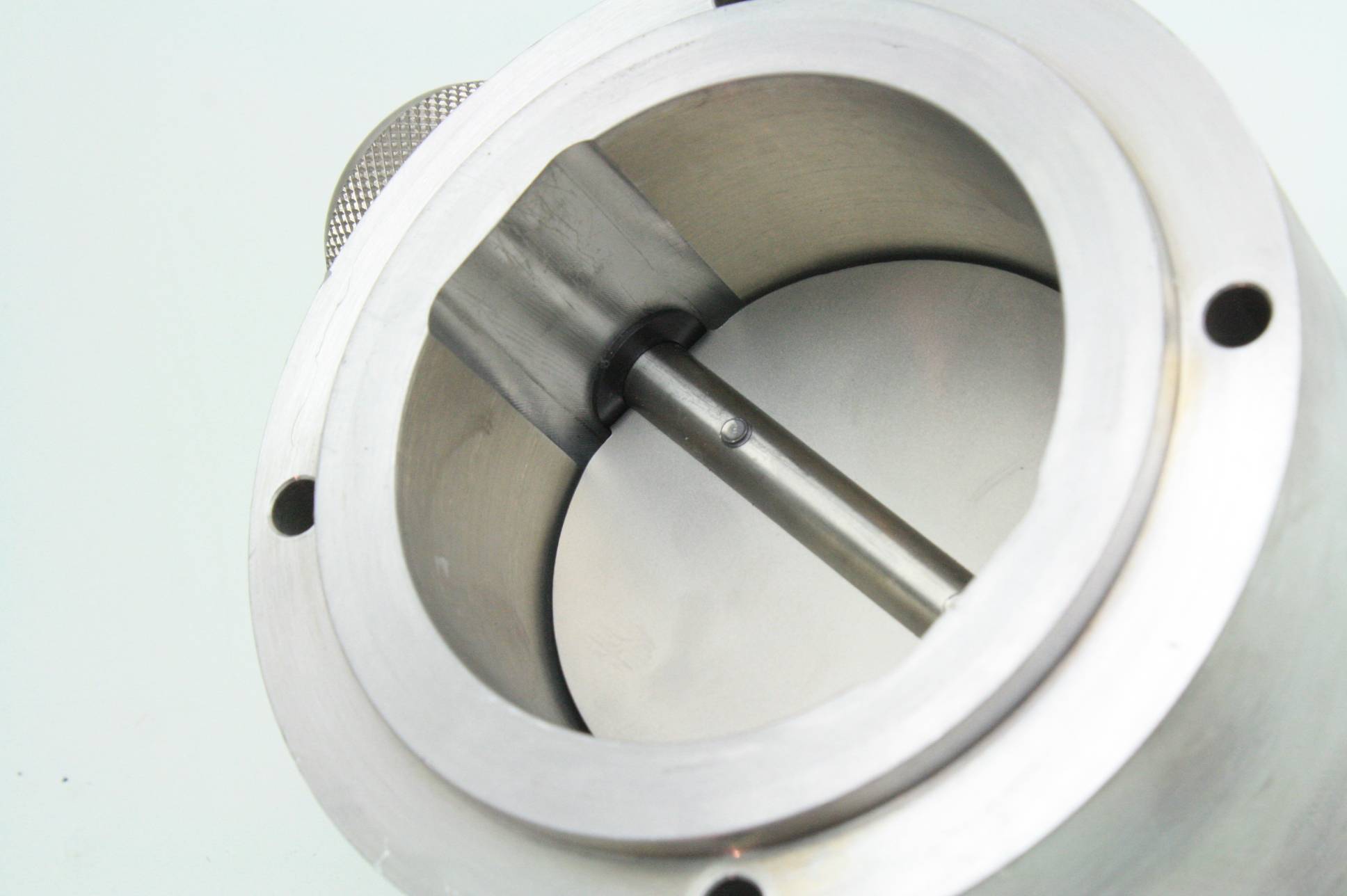 High Vacuum Manual Flow Control Damper / Butterfly Valve Aluminum