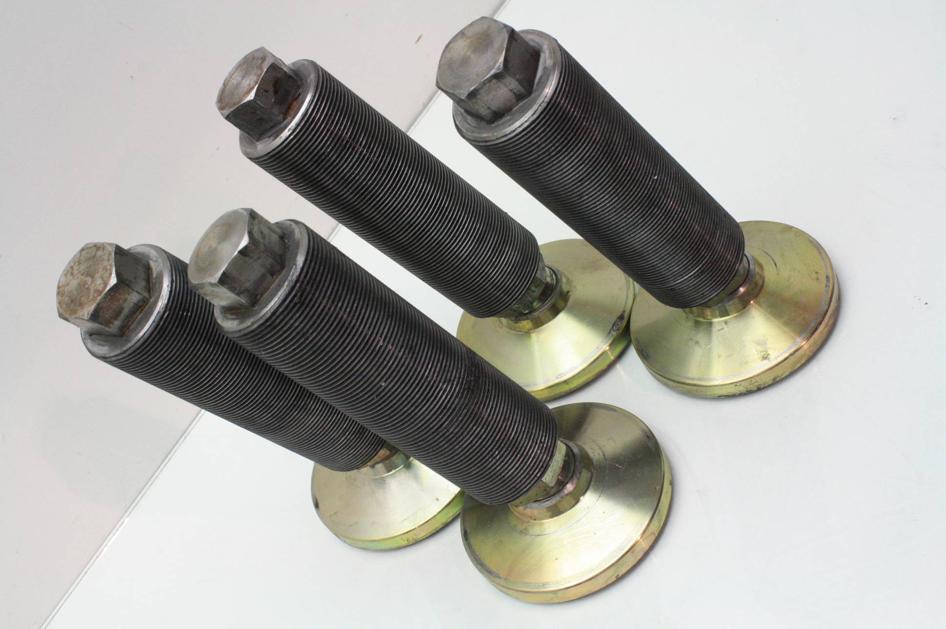 Lot of 4 Extreme Duty Adjustable Machine Feet / Swivel Leveling Mounts