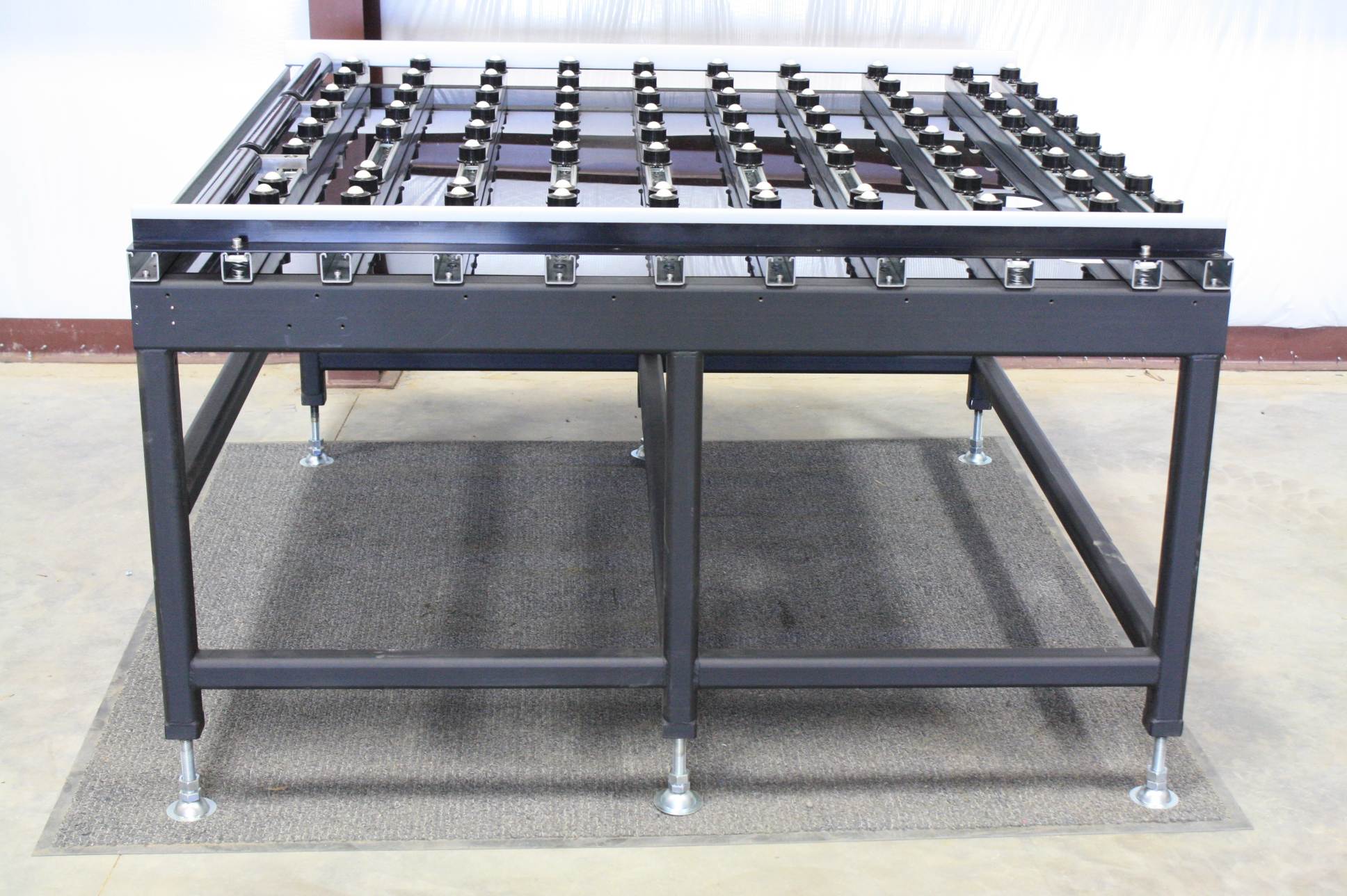 Unistrut 5' x 5' Ball Transfer Conveyor w/ Legs / Adjustable Dimensions