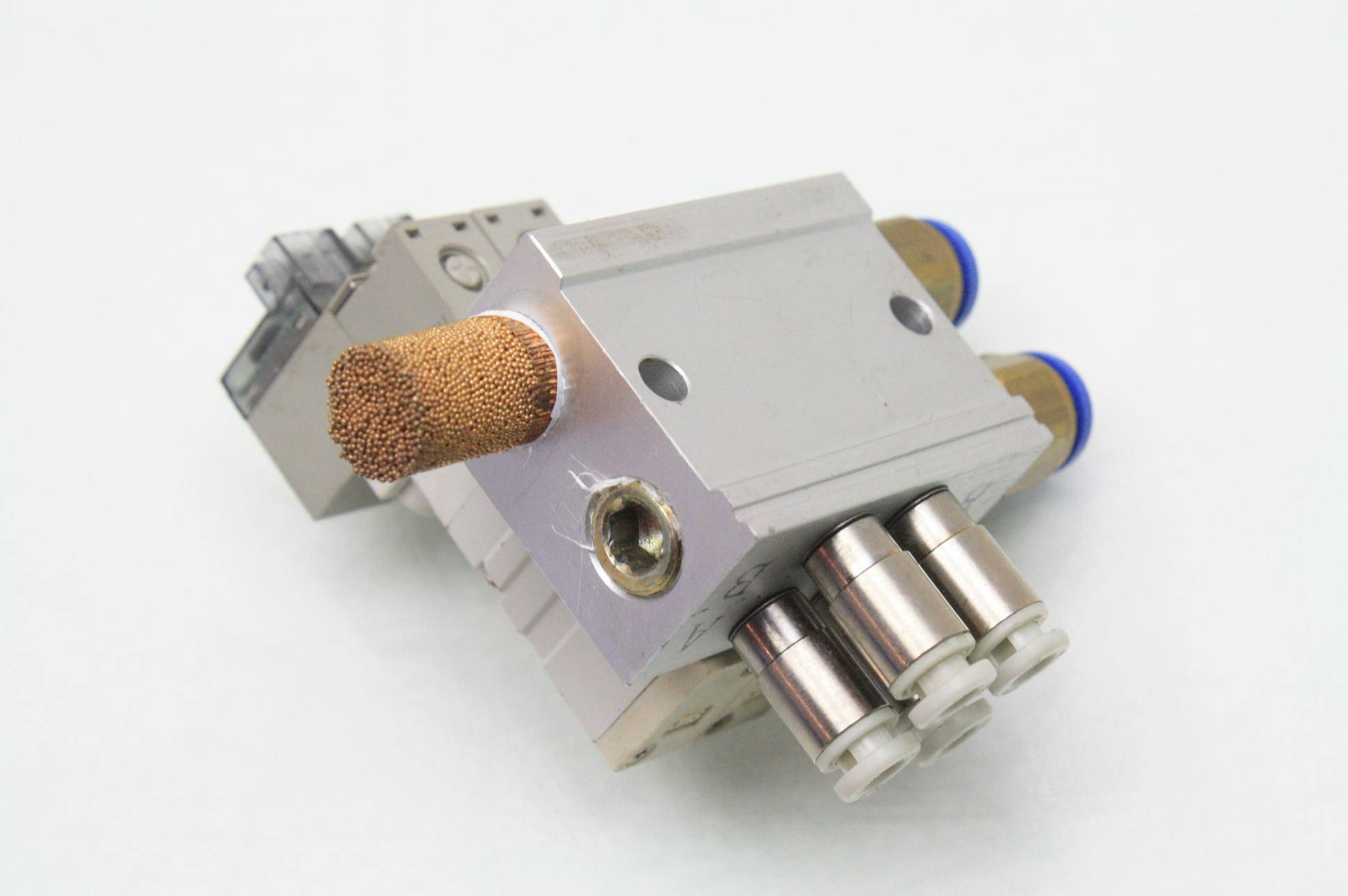 SMC Pneumatic Manifold Valve with (Qty 2) SYJ31805LZ Solenoid Valves eBay