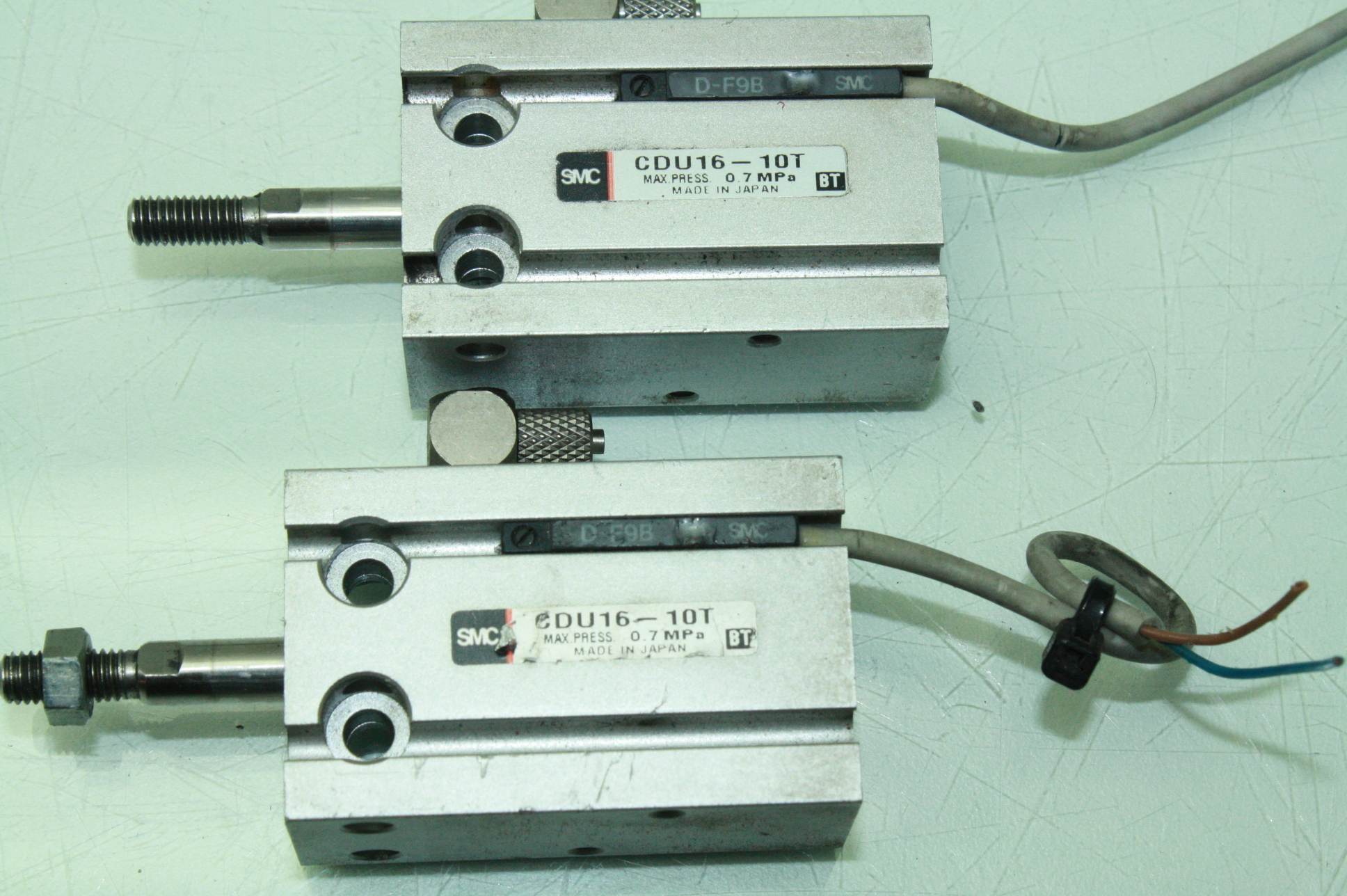 Lot of Three SMC CDU1610T Free Mount Air Cylinder Spring Return Single