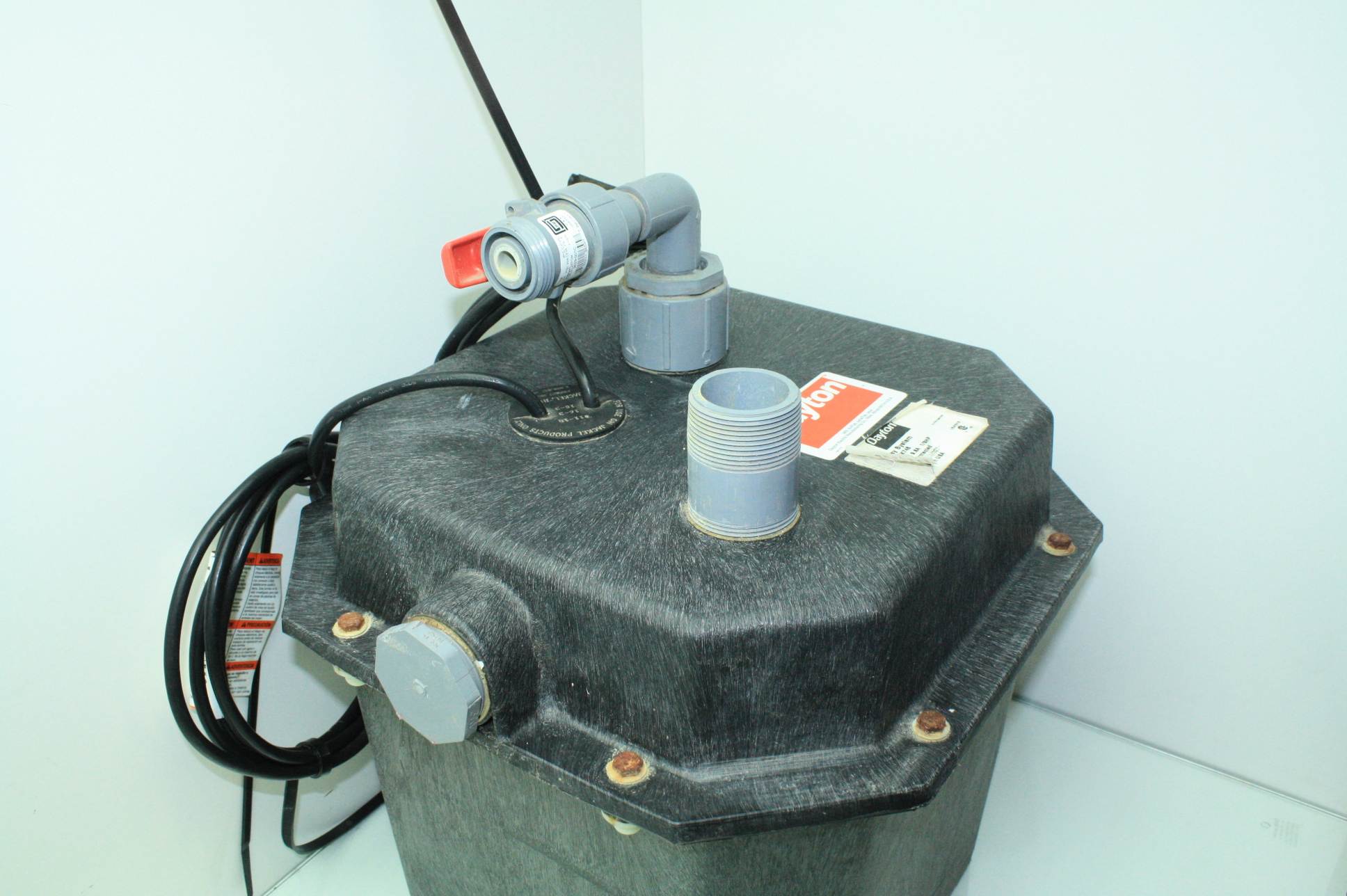 Dayton 115V Sink Tray System with Pump Model 4RK74B 1/3 HP Motor eBay