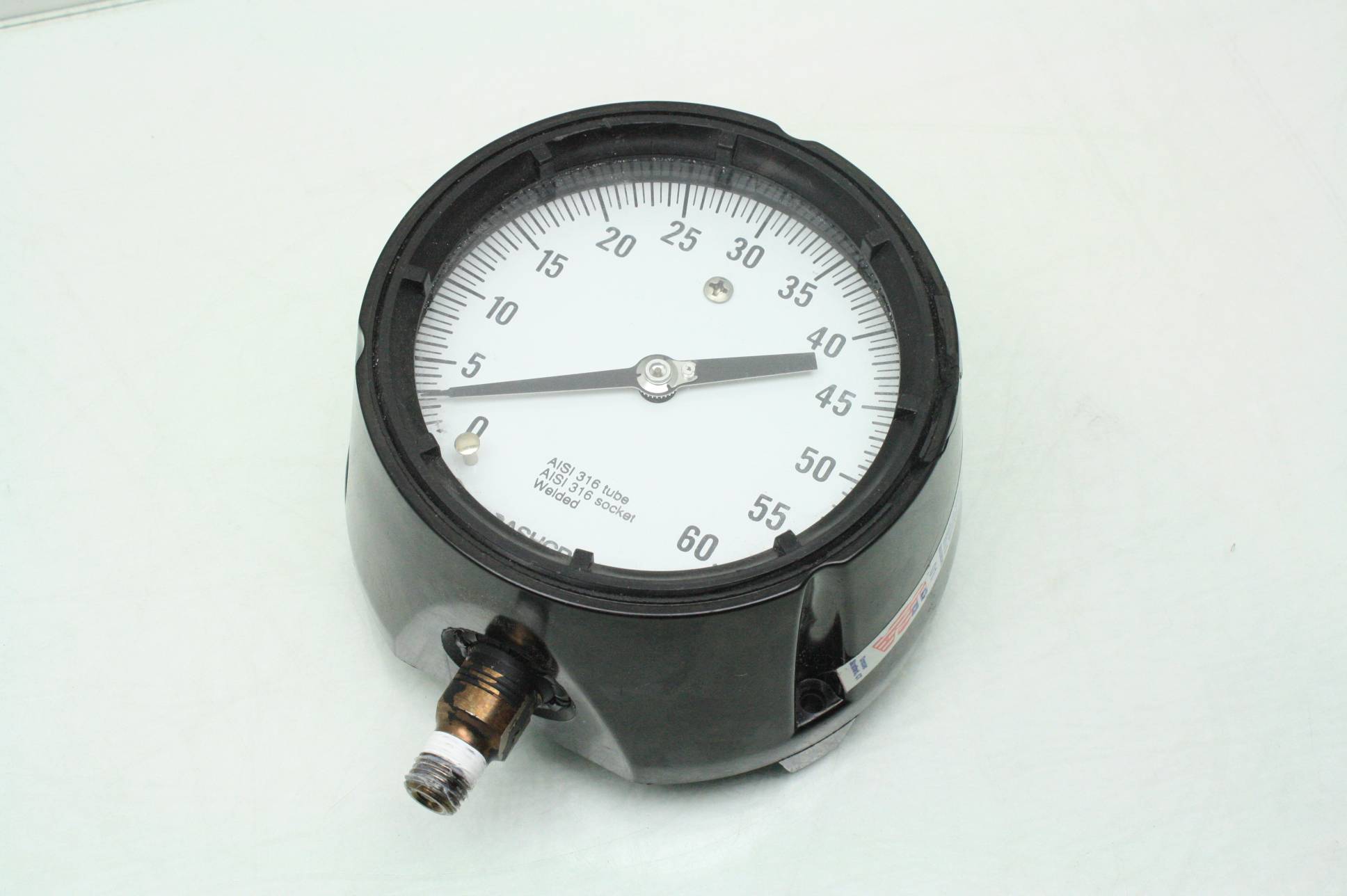 Ashcroft 4" Dial 060 PSI Oil Filled Pressure Gauge 2502362B eBay