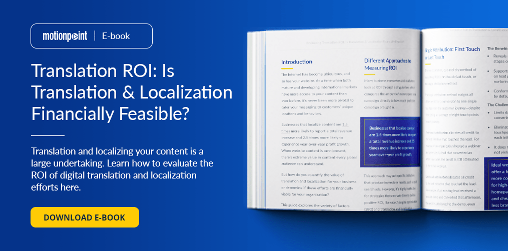Evaluating Localization & Translation ROI MotionPoint
