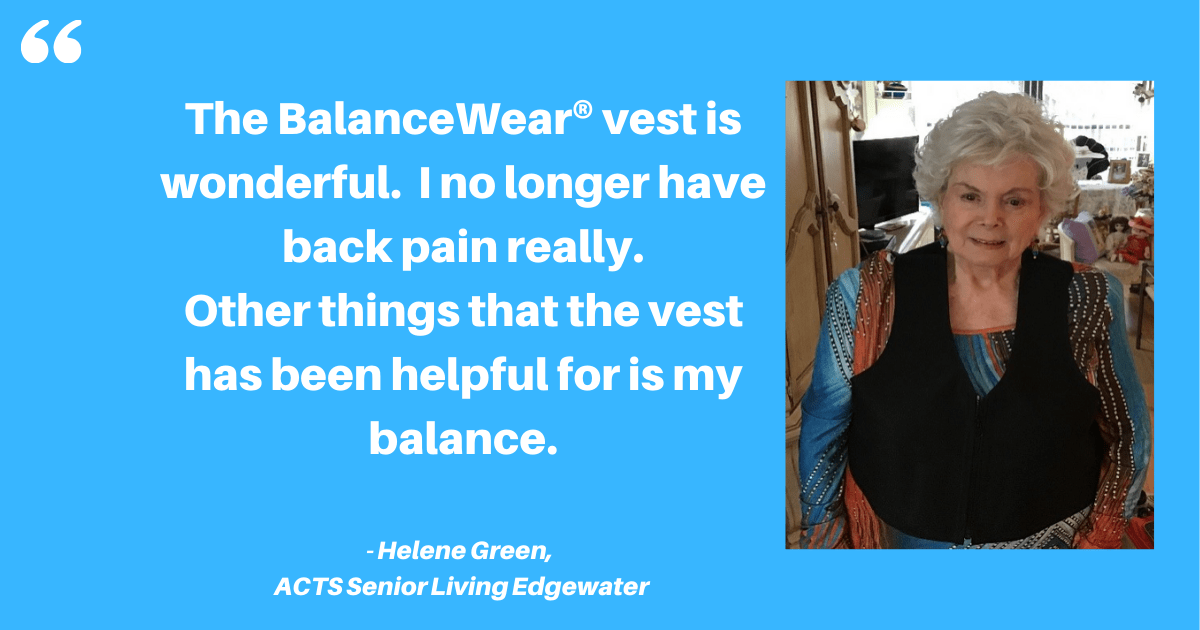 No More Back Pains with The Help of BalanceWear Vest Helene Green