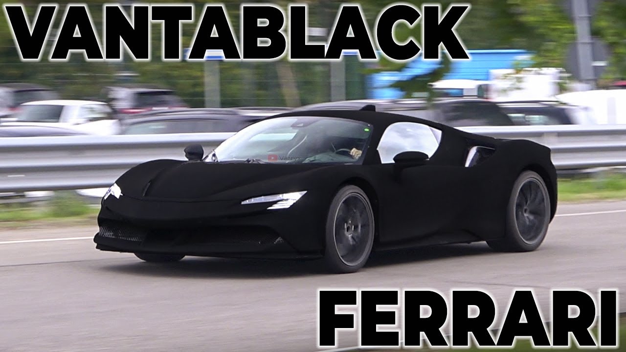 You Can Look at the Vantablack Ferrari SF90 Stradale But Nothing Looks Back
