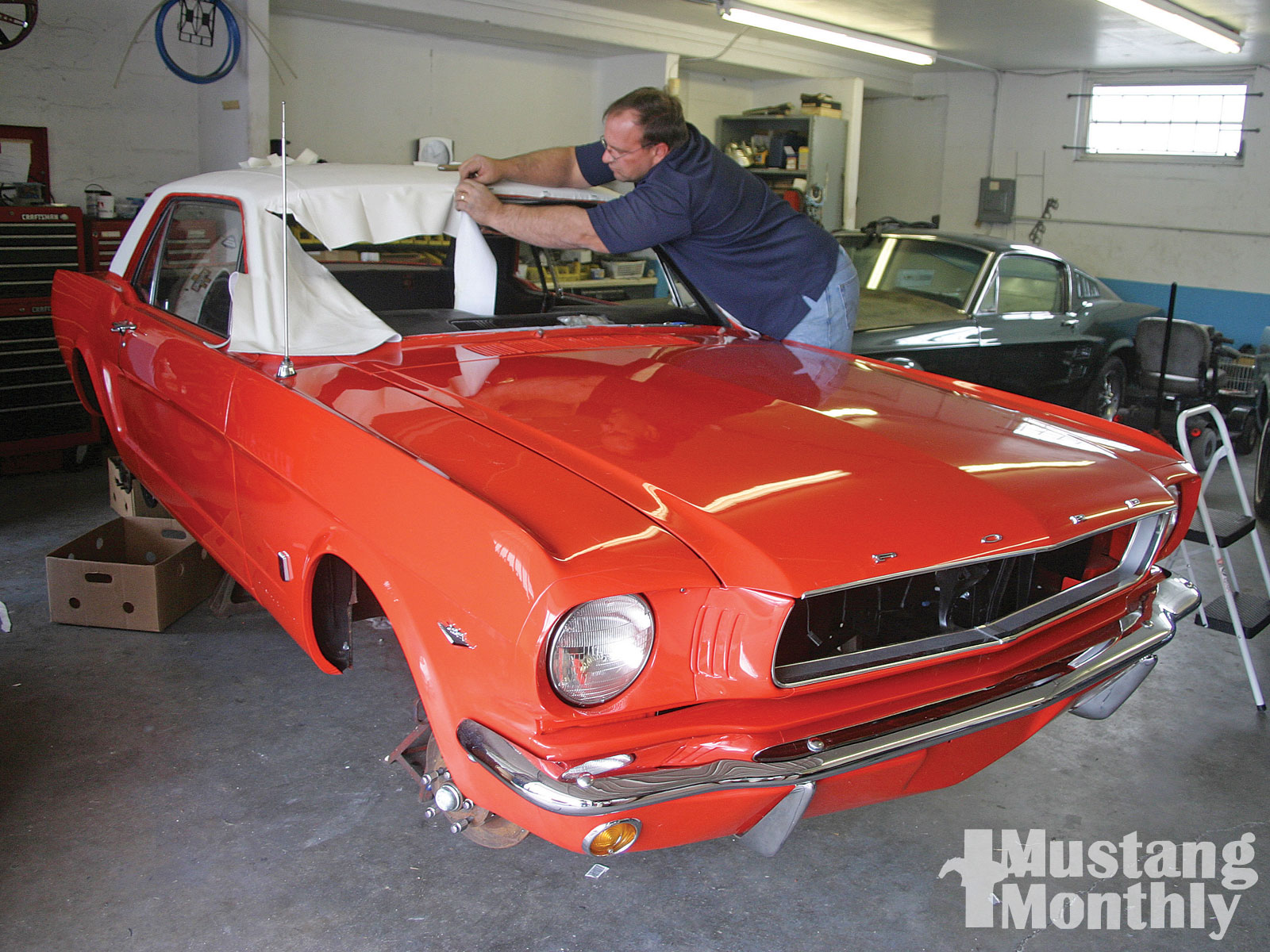 1966 Ford Mustang GT National Parts Depot Vinyl Top Replacement