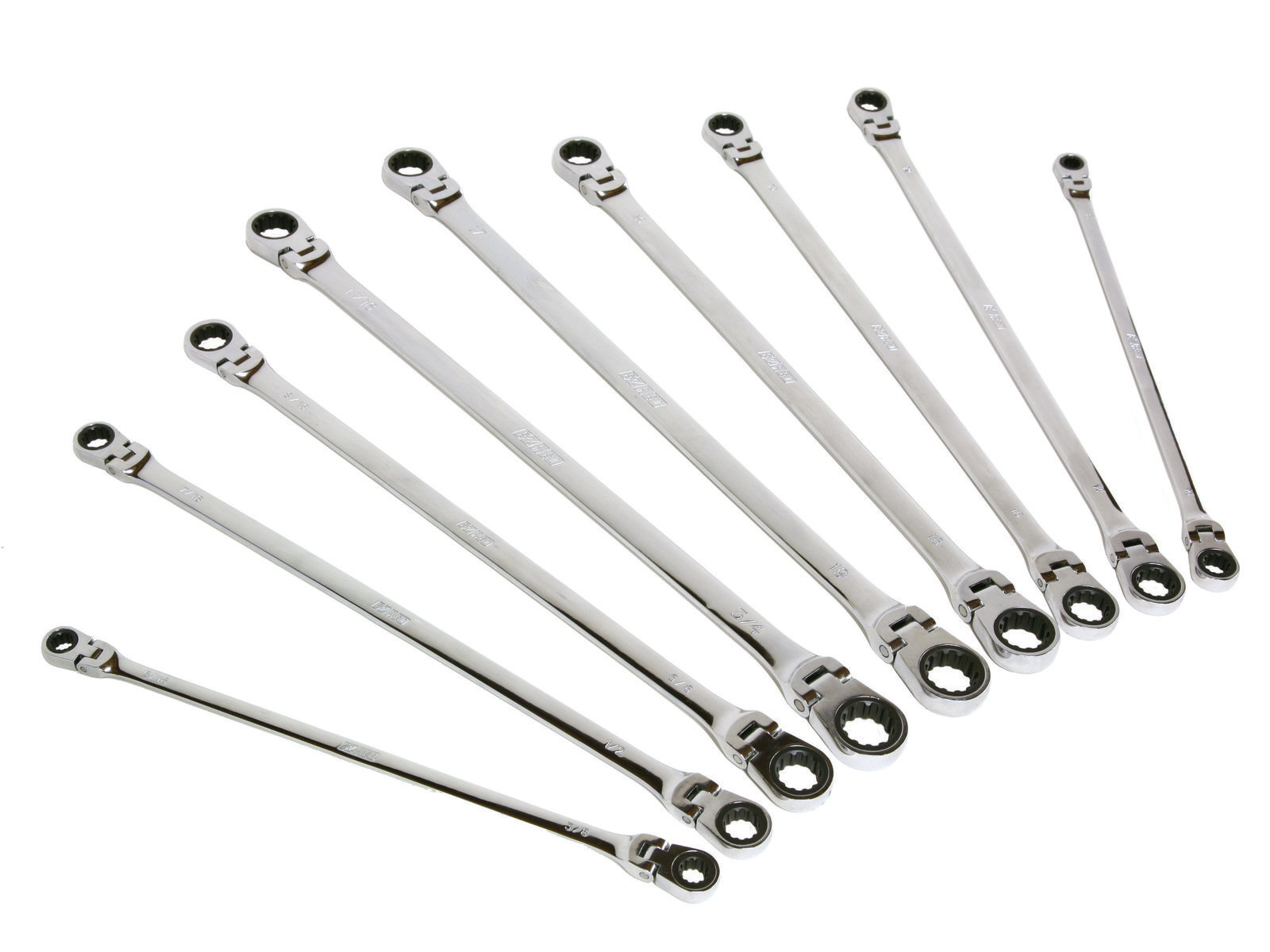 EZRED Flexible ExtraLong Spline Drive Ratcheting Wrenches Tool of