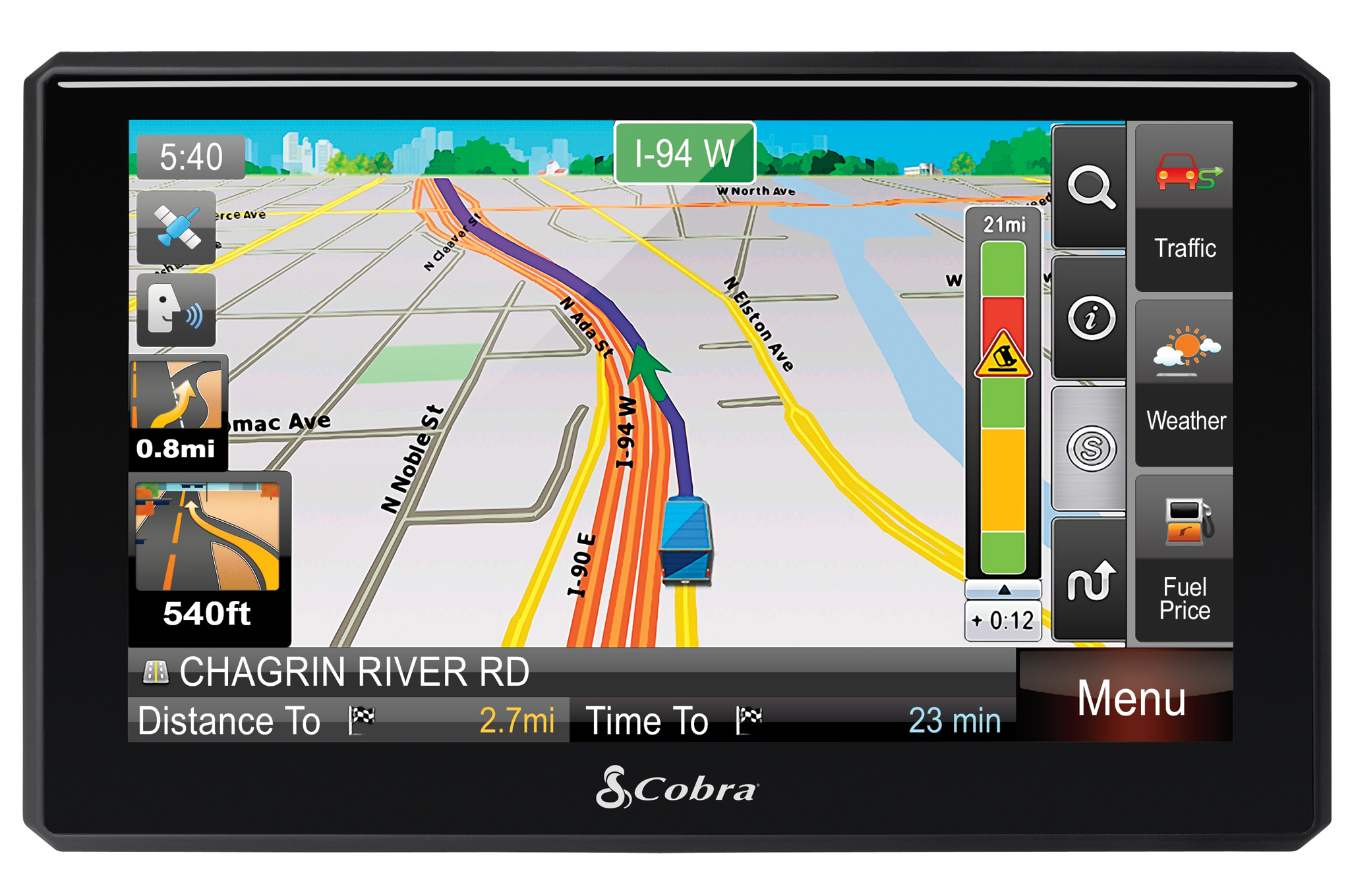 Cobra 8500 PRO HD GPS Navigation System Product SpotLight
