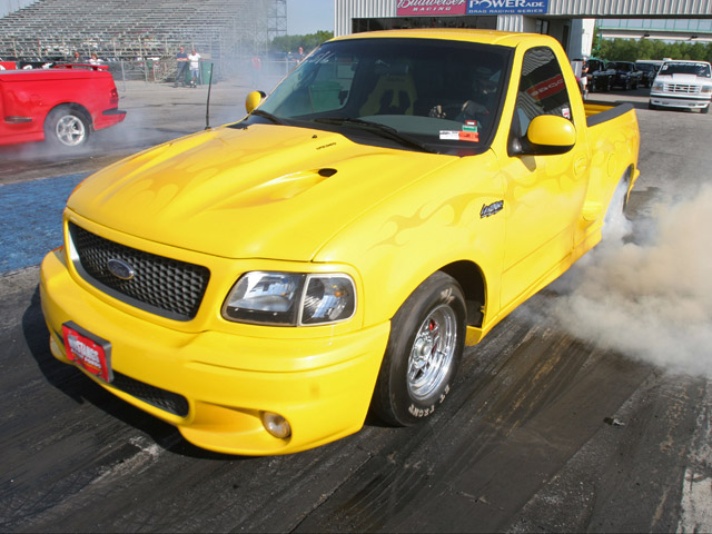 Yellow 2000 Ford Lightning Muscle Mustangs & Fast Fords Magazine