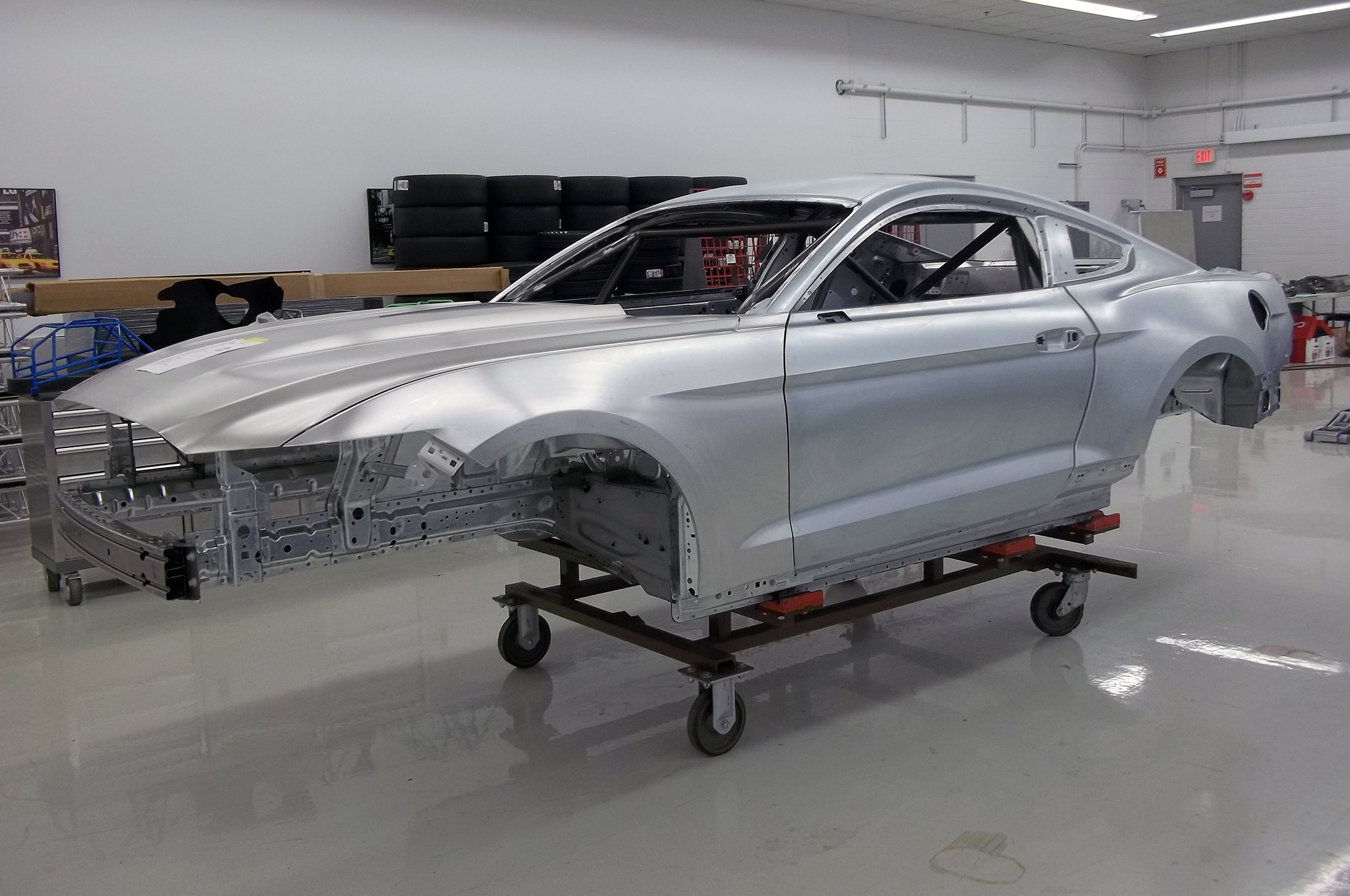 Attention in the Pits the 2016 Mustang Will Be Available as a BodyInWhite!