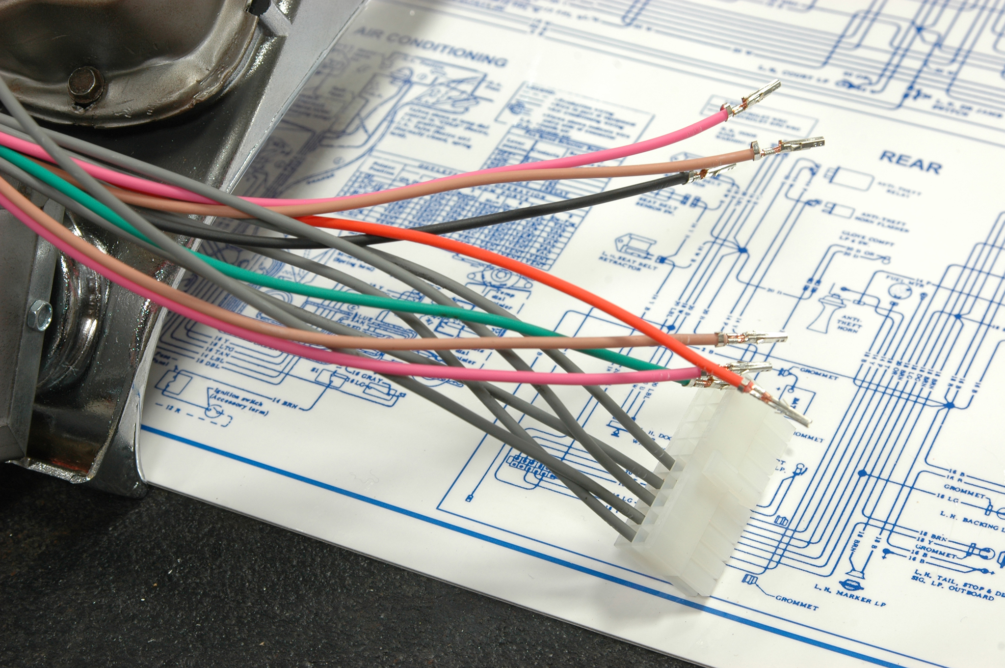 1972 Corvette Scarlett Project Car Dash Wiring Harness Installation