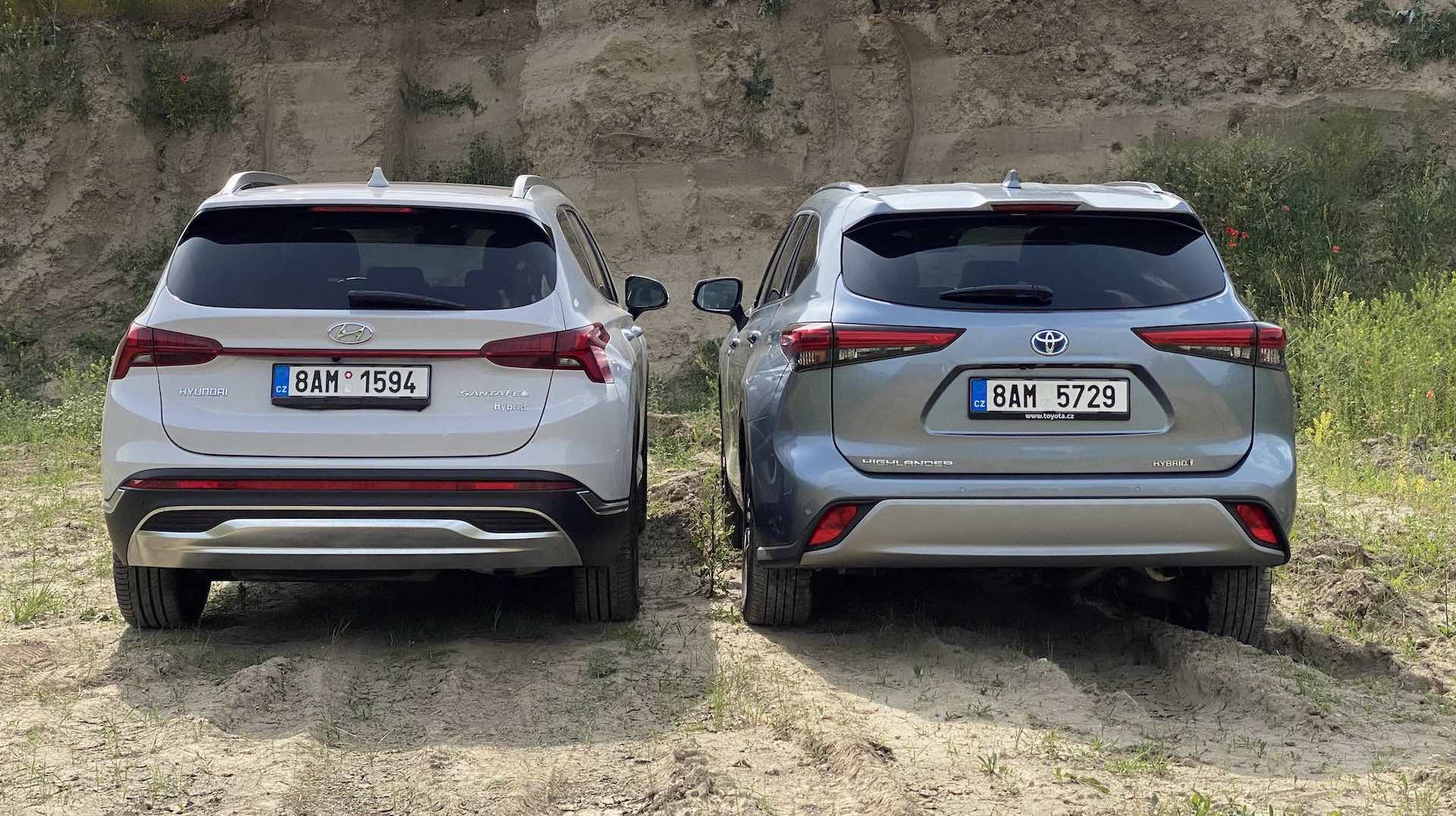 Srovnávací test Hyundai Santa Fe vs. Toyota Highlander