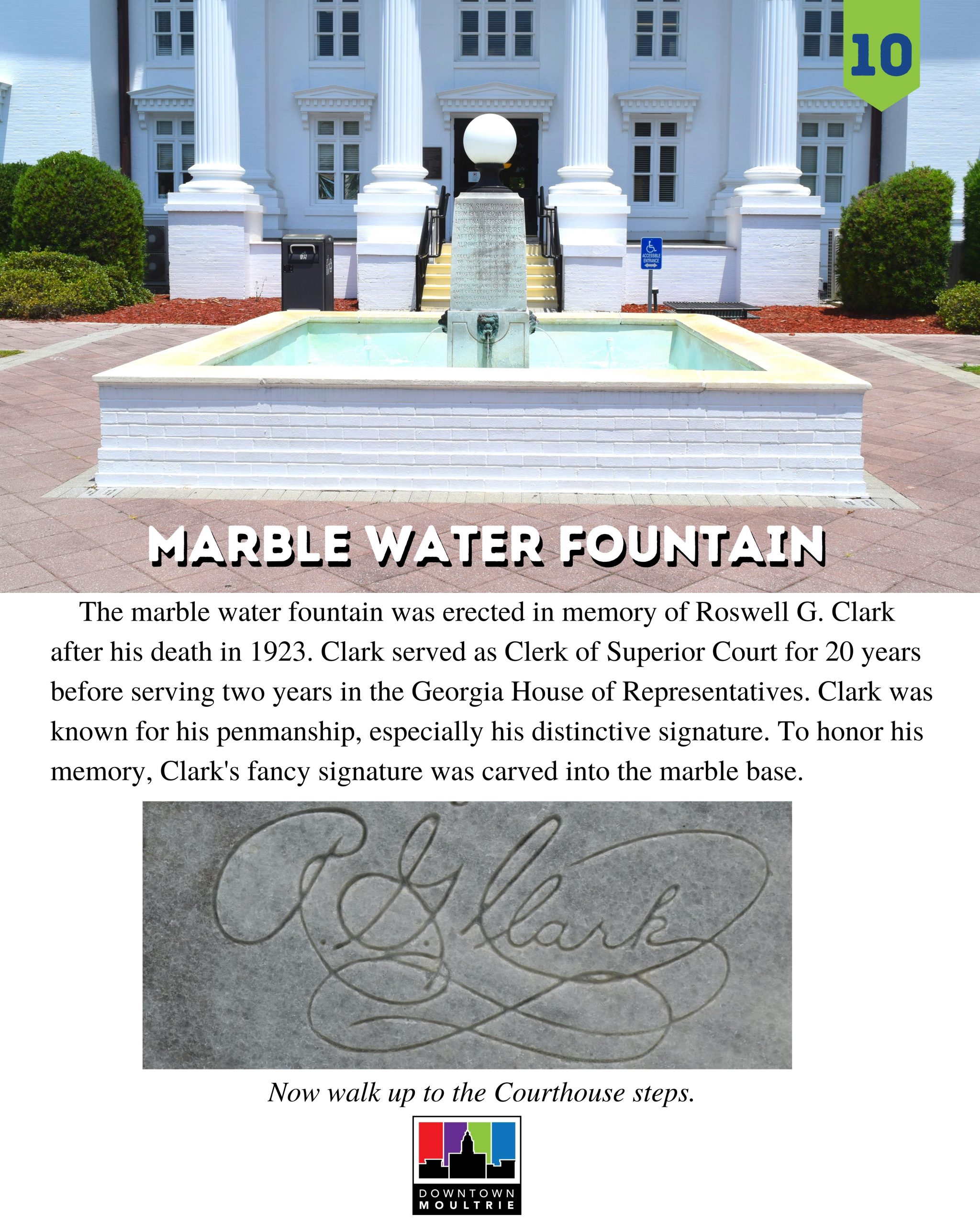 City of Moultrie » Marble Water Fountain
