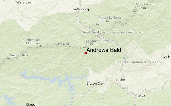 Andrews North Carolina Map Andrews Bald Mountain Information