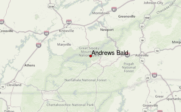 Andrews North Carolina Map Andrews Bald Mountain Information