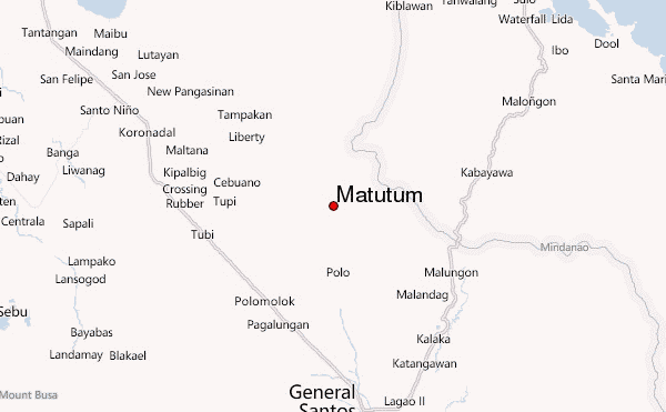 Matutum Mountain Information