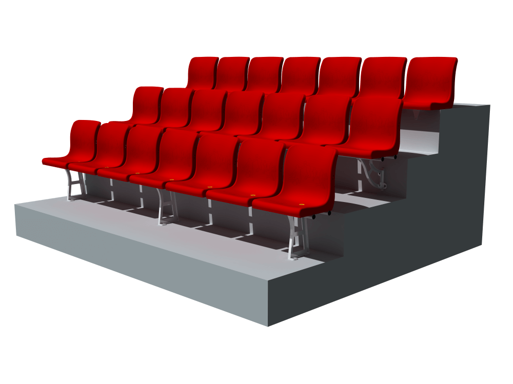 How to Choose Stadium Seats between PP PE, Aluminum and Wood Stadiums Seating Movable