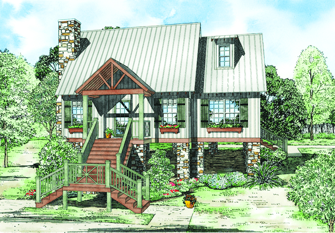 Tower Junction Mountain Home Plans from Mountain House Plans