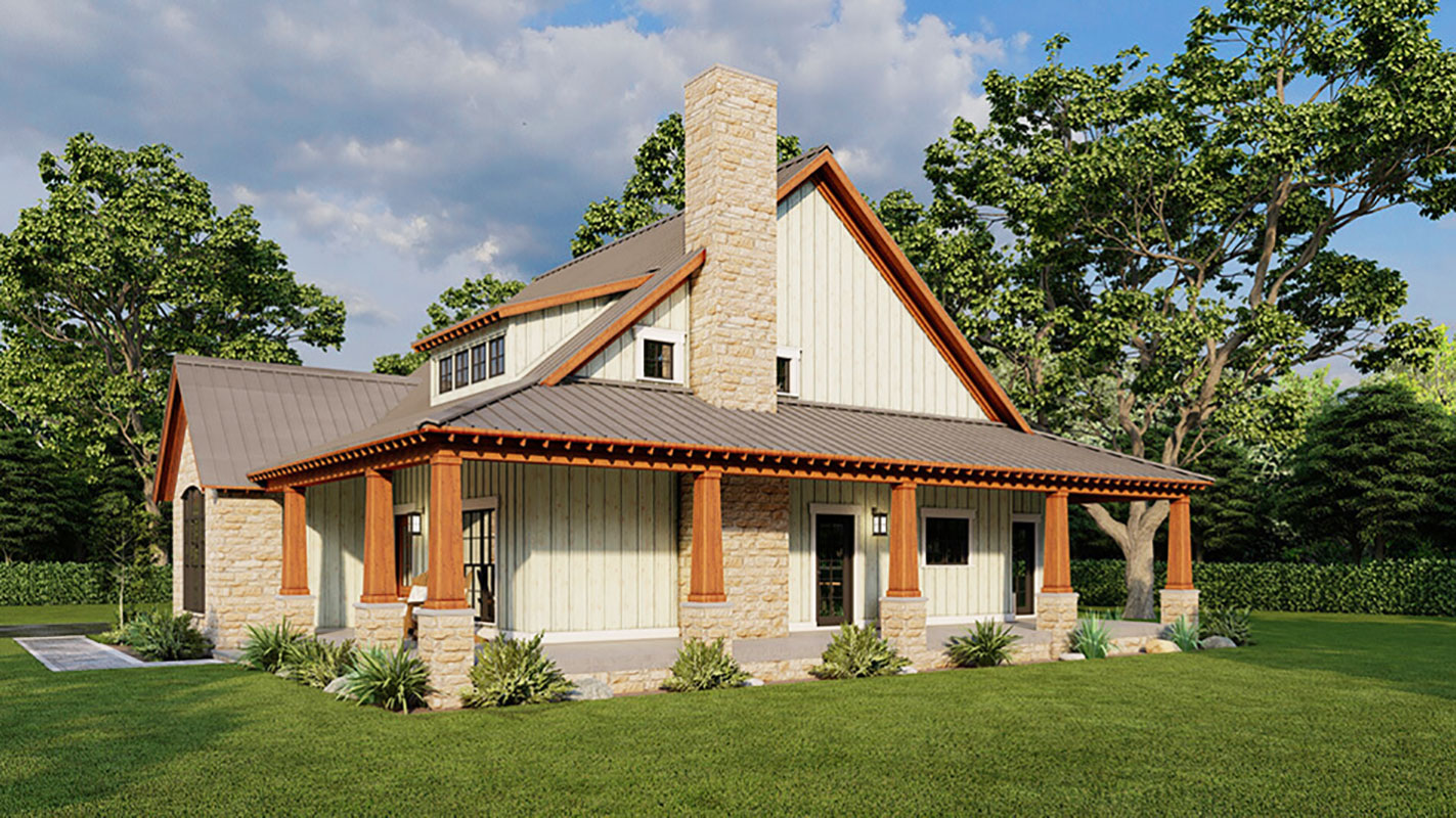 Preston Cottage Mountain Home Plans from Mountain House Plans