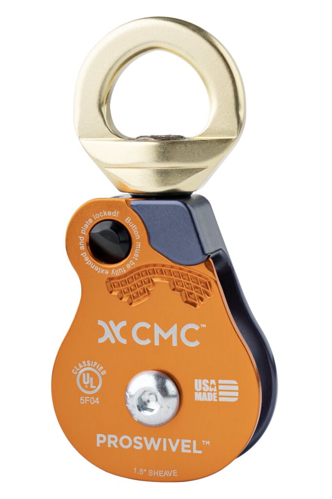 CMC 1.5″ Single Swivel Pulley Mountain Tek