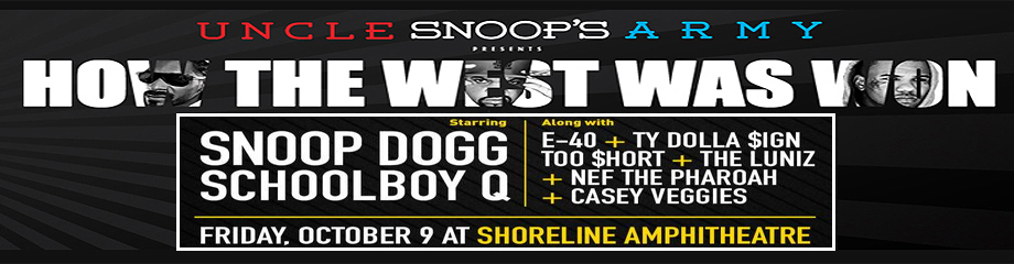 How the West Was Won Snoop Dogg Shoreline Amphitheatre at Mountain