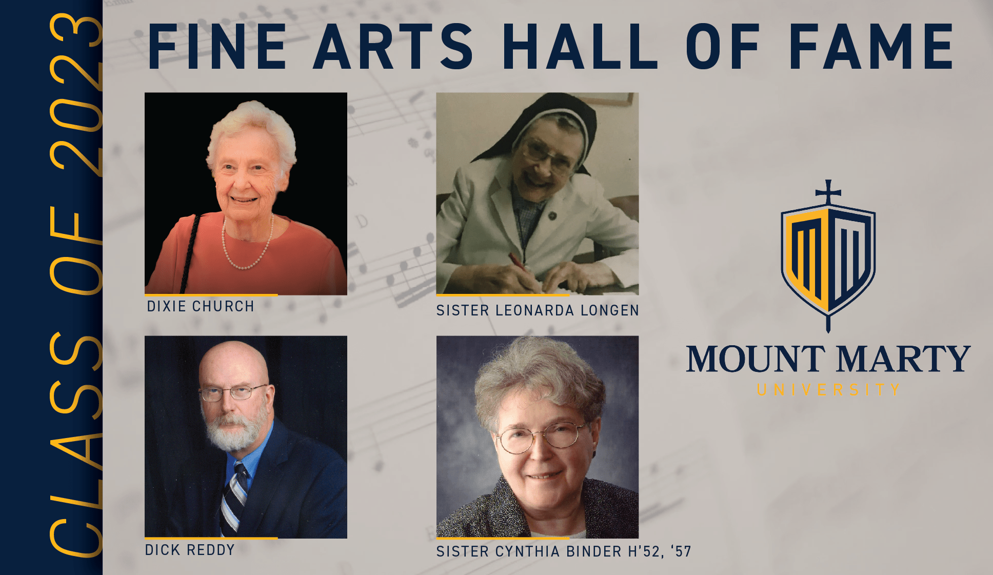 Mount Marty Announces 2023 Fine Arts Hall of Fame Inductees