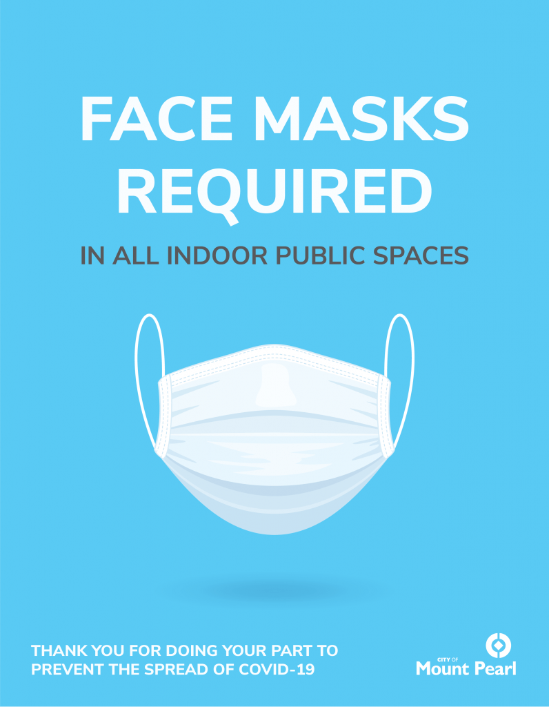 ReIntroduced Mandatory Mask Requirement Mount Pearl