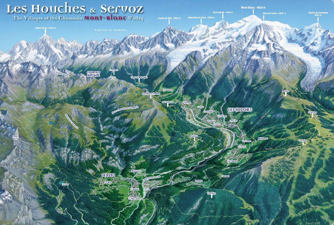 Les Houches Plans des pistes