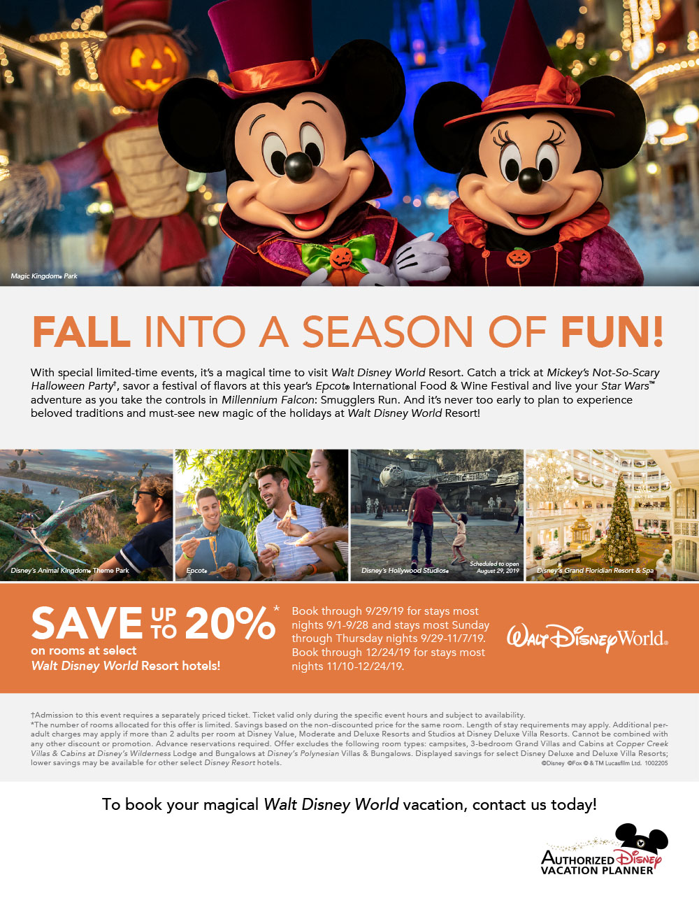 2019 Walt Disney World Fall Discount Mouseketrips