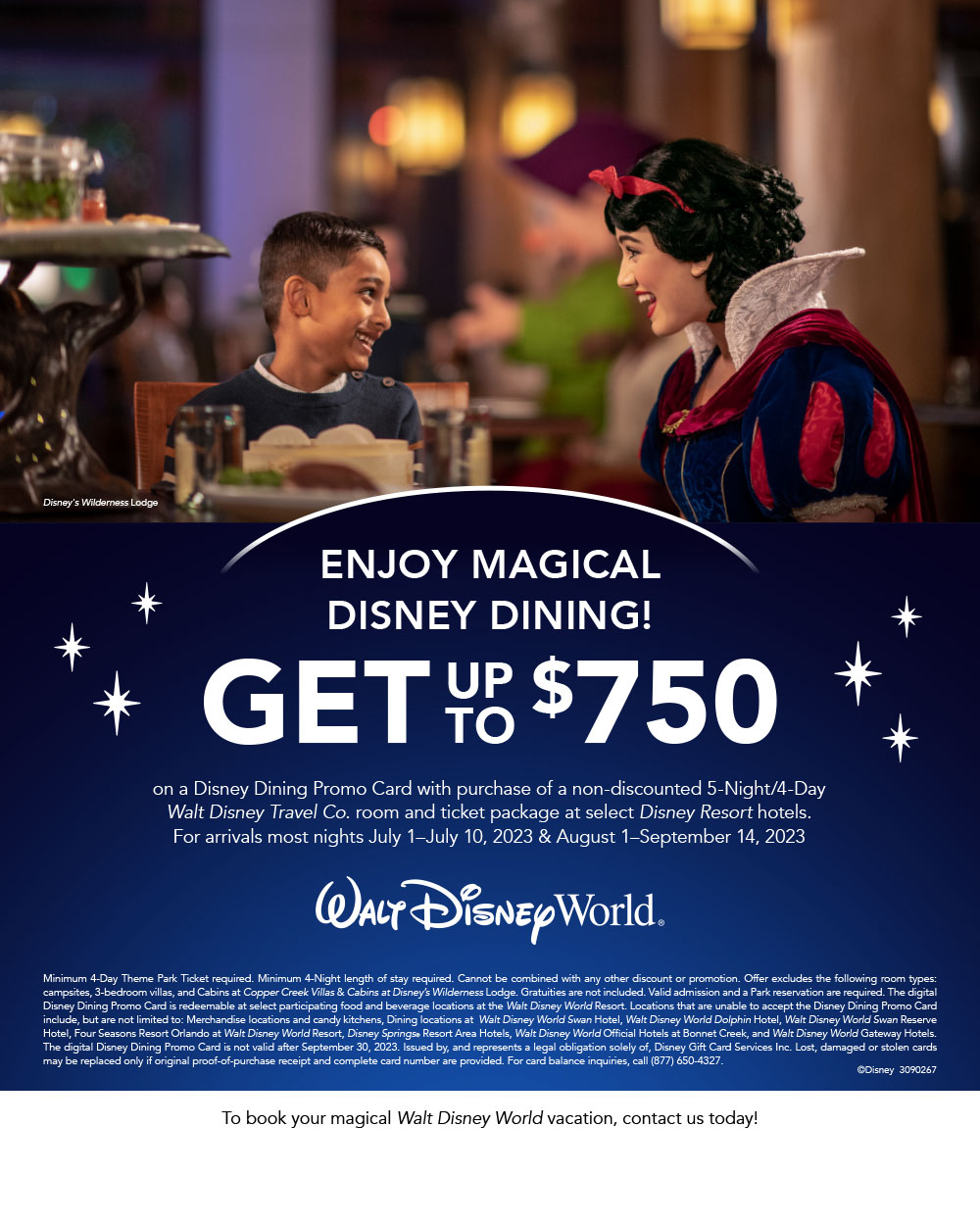 2023 Walt Disney World Dining Promo Card Giveaway Mouseketrips
