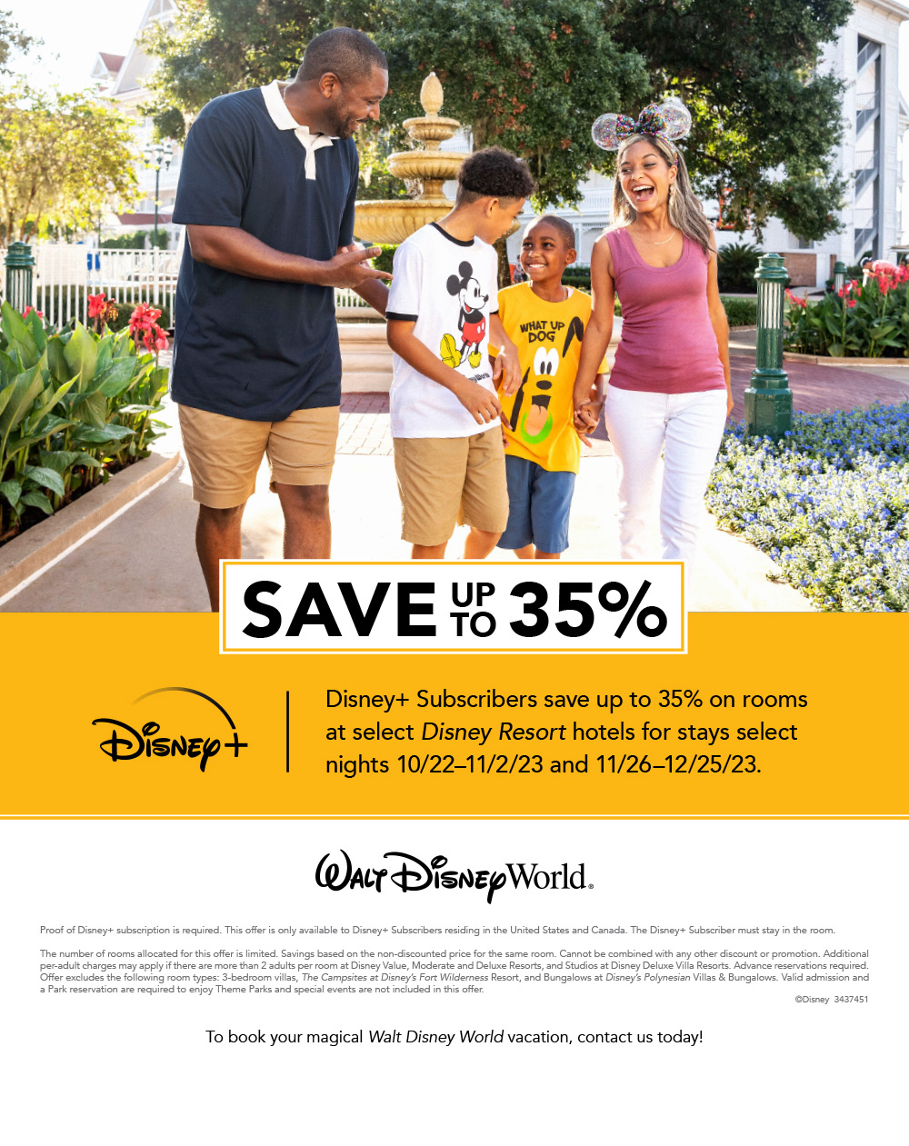 Walt Disney World Fall 2023 Discount Disney by Mark