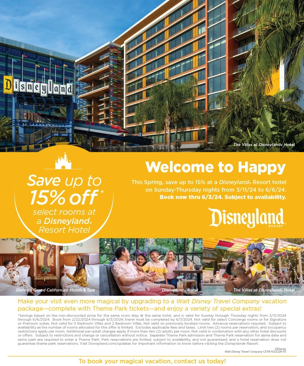 2024 Disneyland Spring Discount Mouseketrips