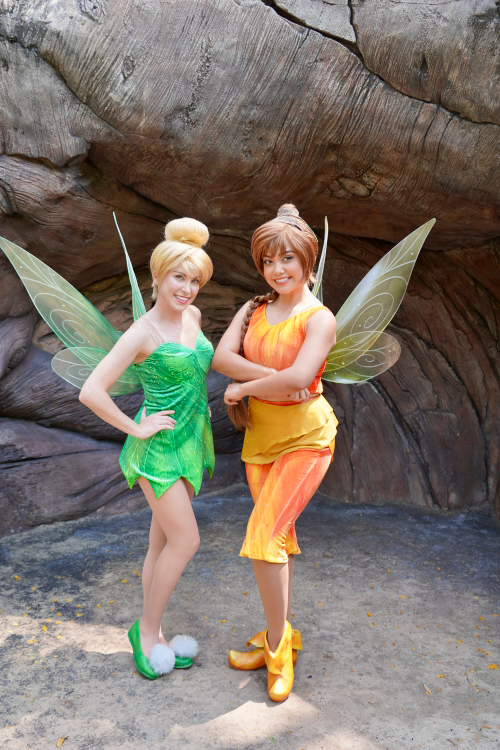 Tinker Bell and Fawn Meet for Earth Week 2023 at Disney's Animal