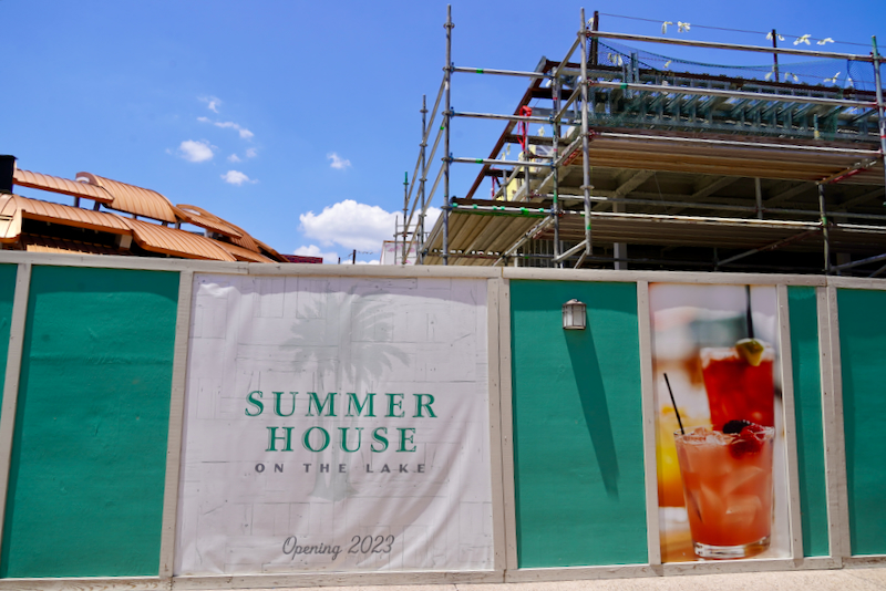 Summer House on the Lake Construction Photos at Disney Springs from