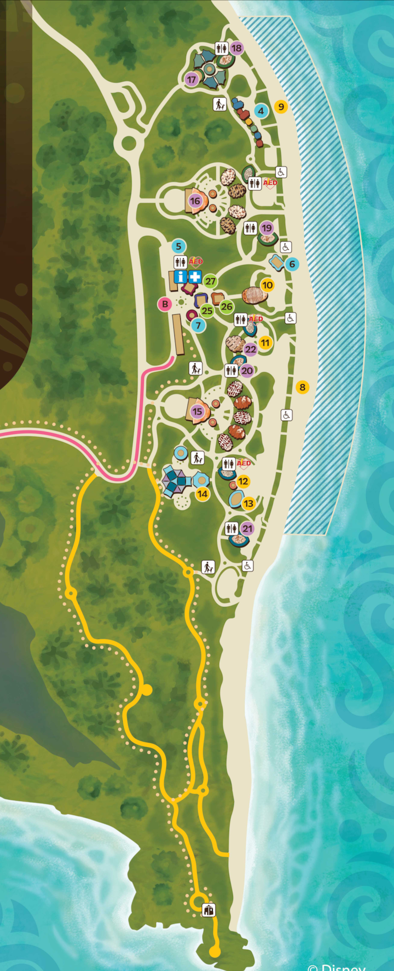 Disney Lookout Cay at Lighthouse Point Map Mousesteps