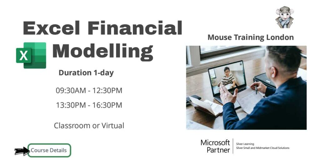 Excel Financial Modelling Training course Mouse Training London Ltd