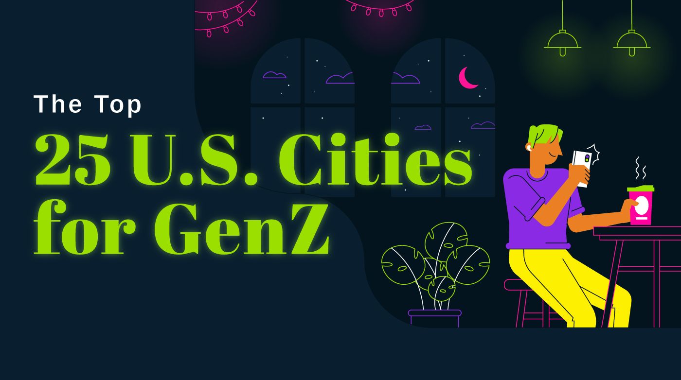 The Top 25 Cities for Gen Z Ranked by Social & Economic Factors