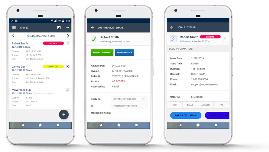 Mobile Apps for Moving Companies Moverbase Moving CRM Software